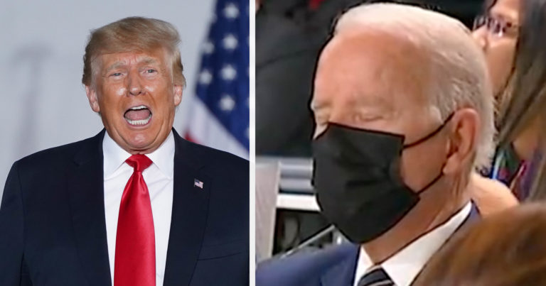 Donald Trump slams President Biden for appearing to fall asleep during climate meeting