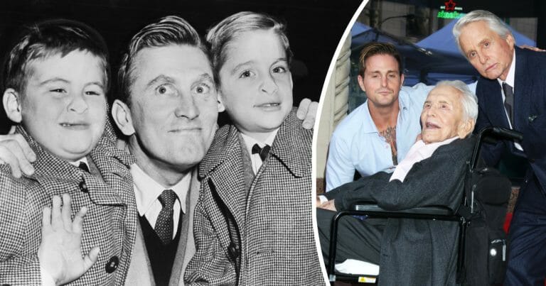 Kirk Douglas’ childhood made him a charitable man, but none of his kids got a penny from his fortune
