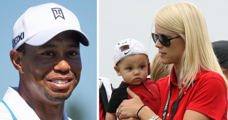 Tiger Woods and Elin Nordegren’s son Charlie is all grown up – sit down before you see him, age 12