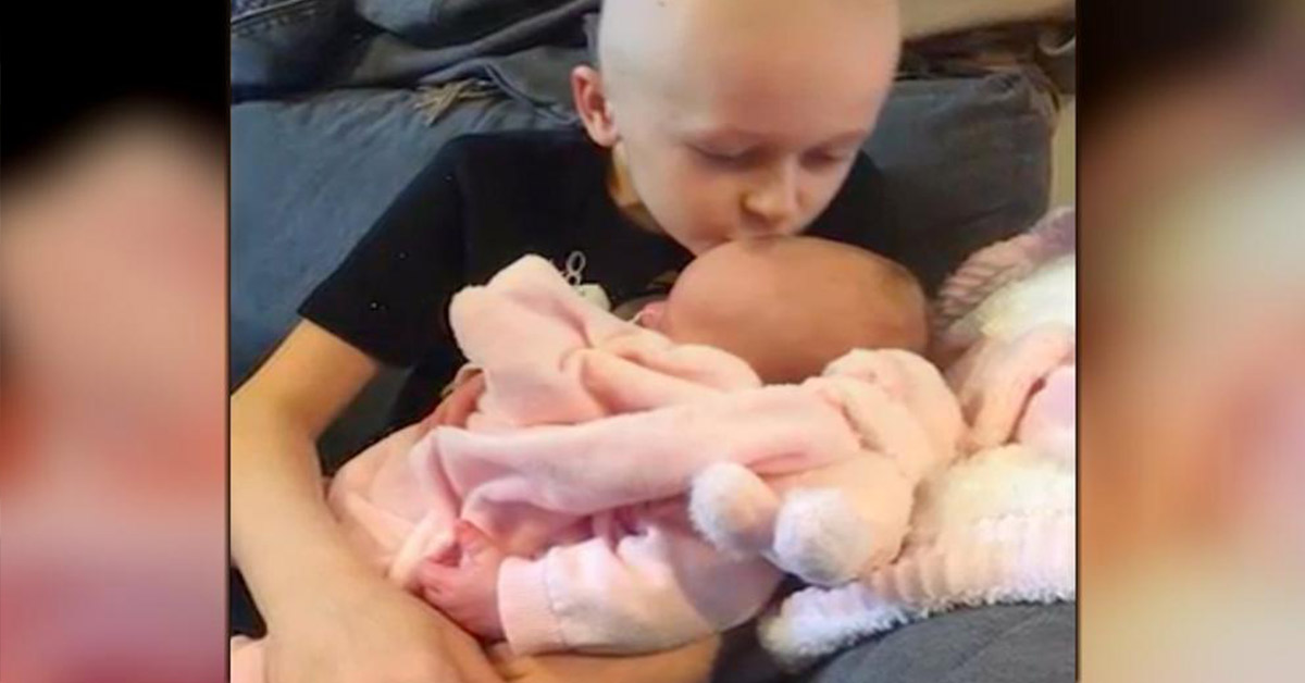 Dying 9-year-old boy Bailey Cooper hung on just long enough to meet his baby sister