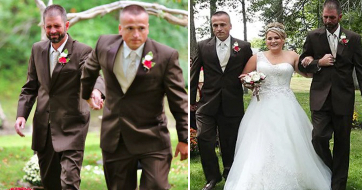 Dad halts wedding so daughter’s stepfather can walk her down the aisle as well