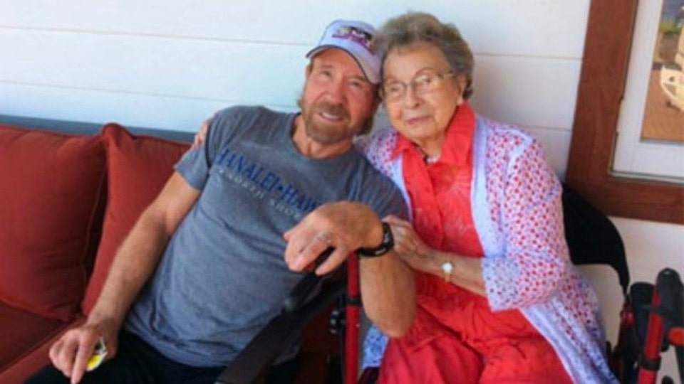 Chuck Norris’ mother marks her 102nd birthday.