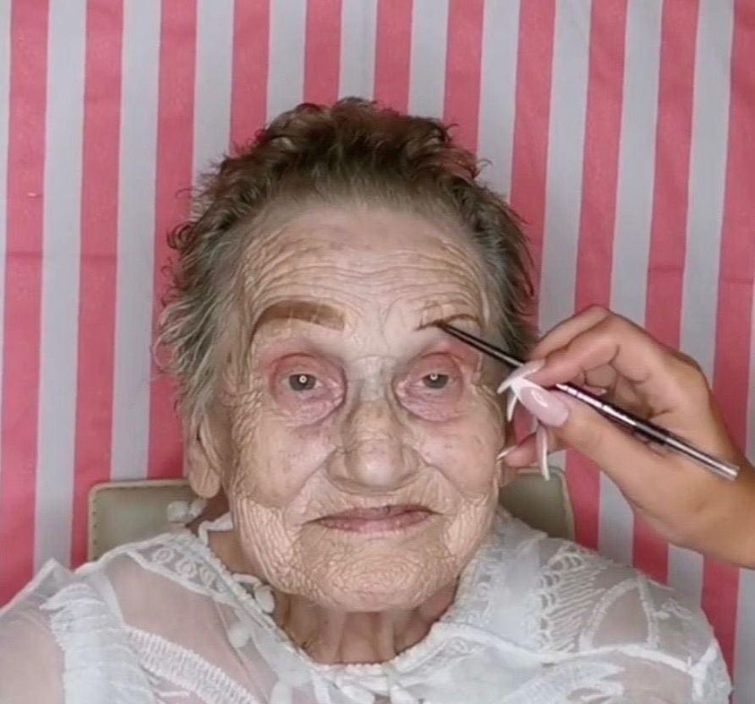 Granddaughter Transforms Grandma With Cosmetics Making Her An Internet Sensation