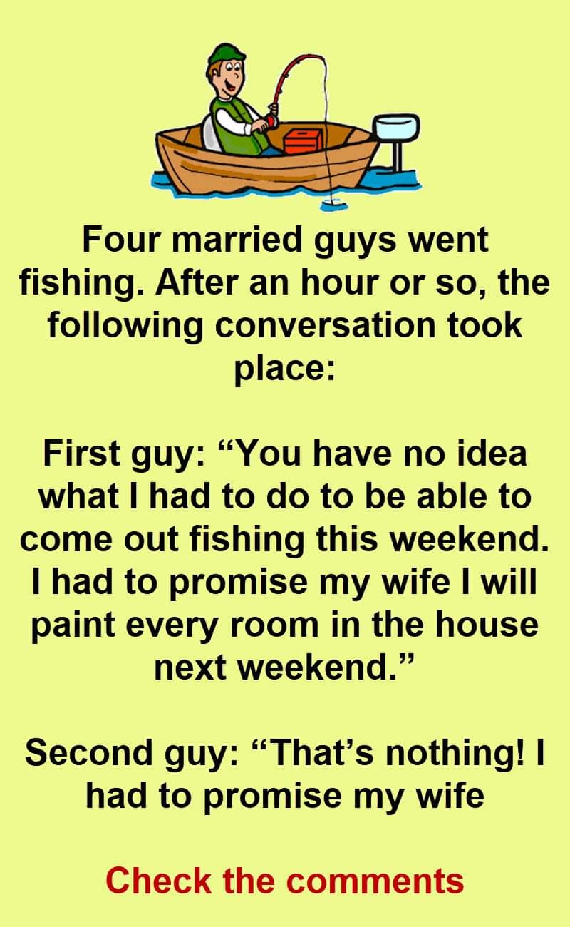 Fishing Conversations and Marriage: A Humorous Tale
