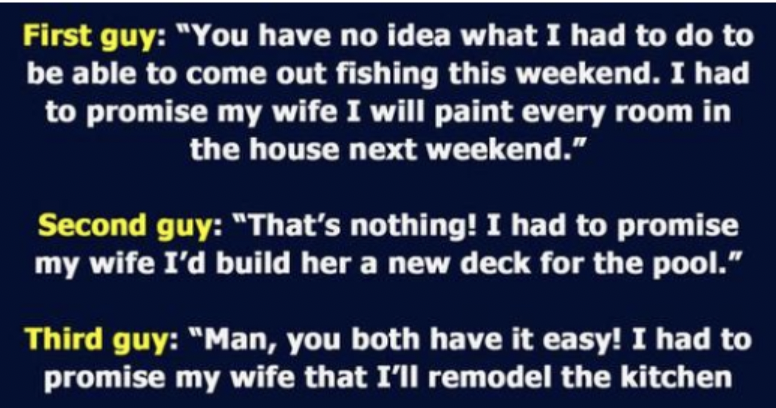 Four Married Guys and Their Fishing Trip