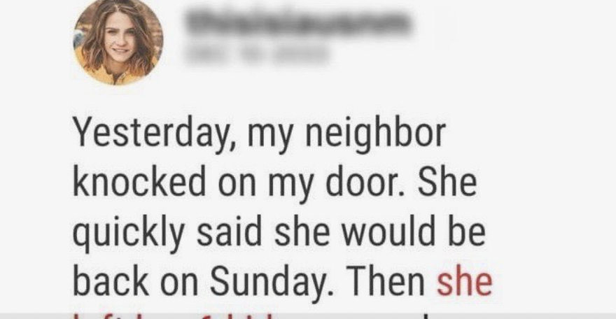 My neighbor left her 6 children at my doorstep – I called Child Services
