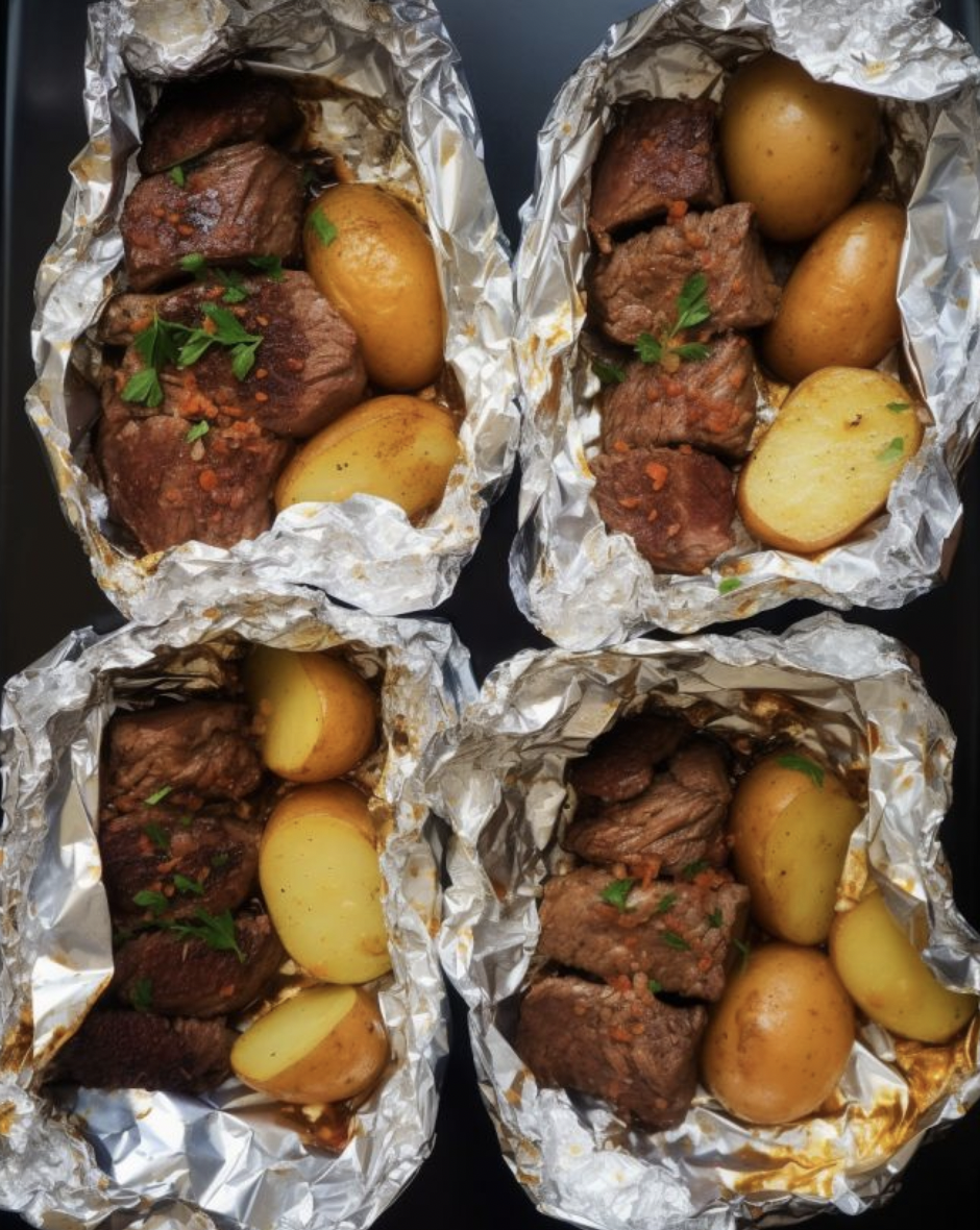 Easy and Delicious: Garlic Steak & Potato Foil Packets