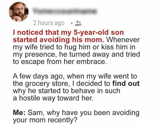 My 5-Year-Old Son Started Avoiding His Mom 