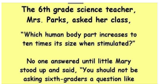 Mrs. Parks Asked Her Class A Very Unusual Question