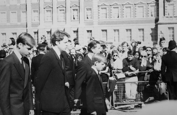 Prince Harry at Diana's Funeral